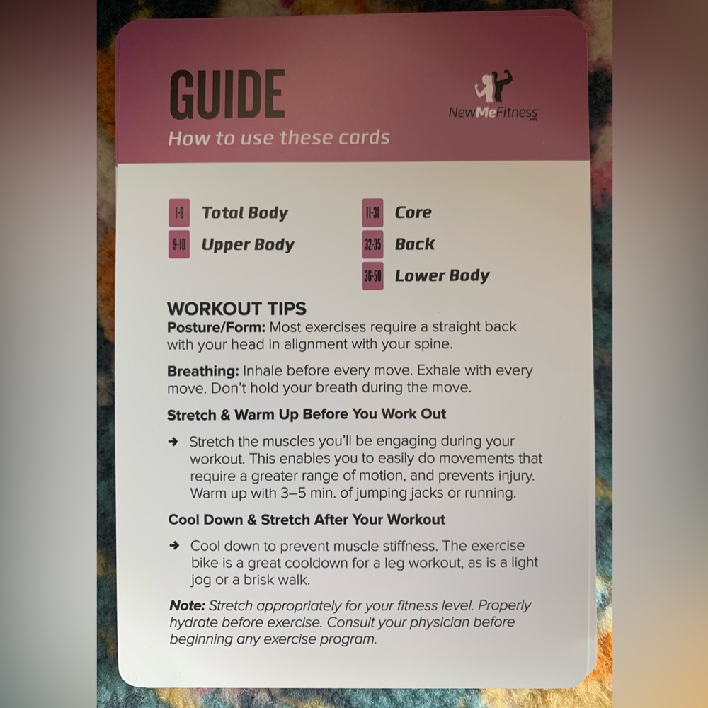 New in Box, Pilates Exercise Cards - 62 Exercise Cards from Beginner to Advance - Picture 2 of 4